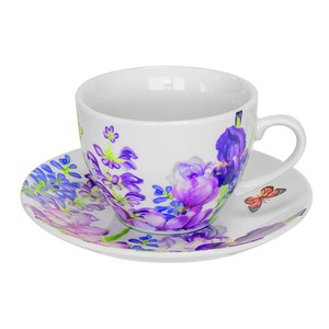 Чайная пара "Пурпурные цветы" TM Keramia