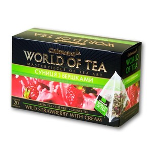 Зелений чай "Суниця з вершками", 60 г
